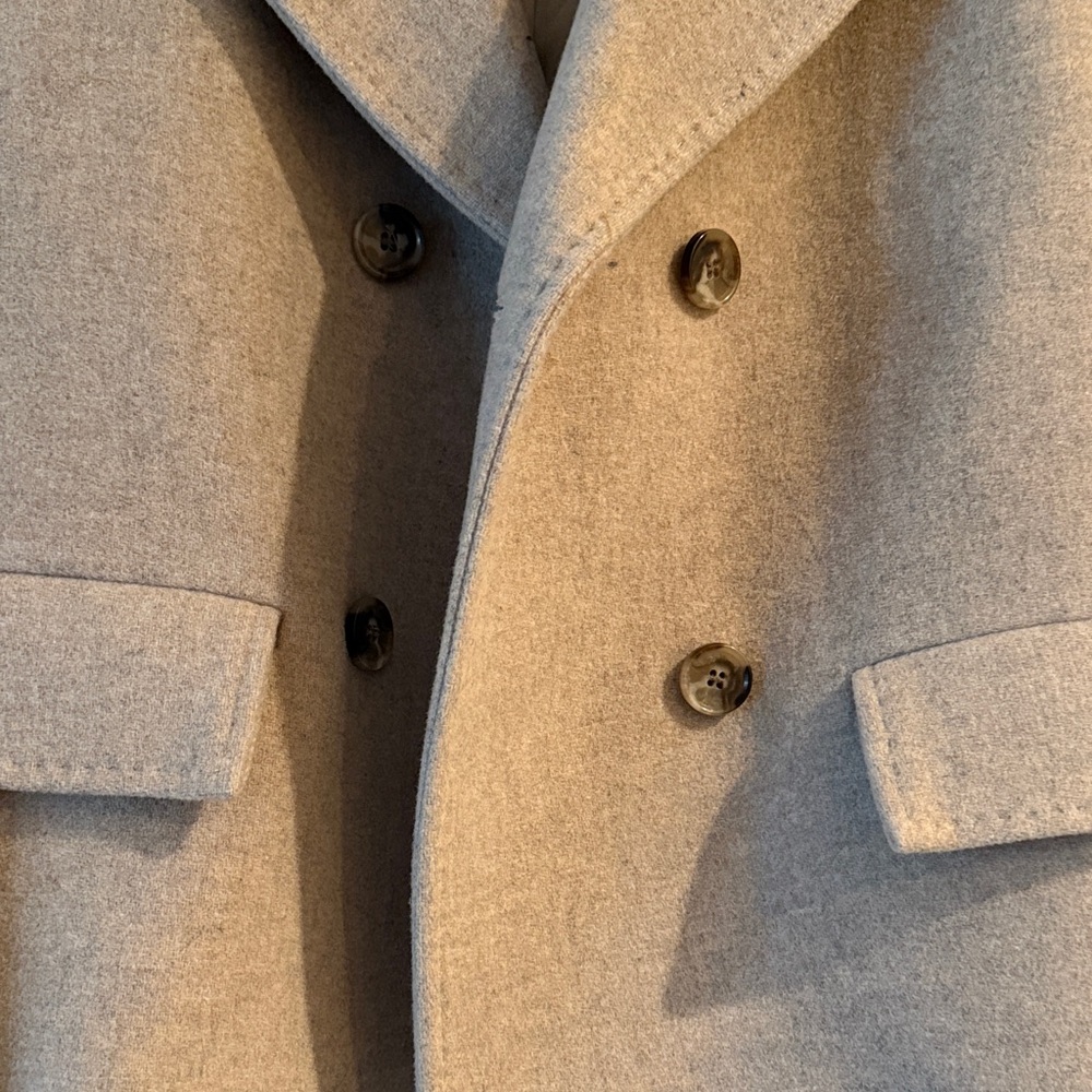 & Other Stories Stockholm Atelier Manteco Wool Blend Short Jacket Sand US 2 - Picture 3 of 9